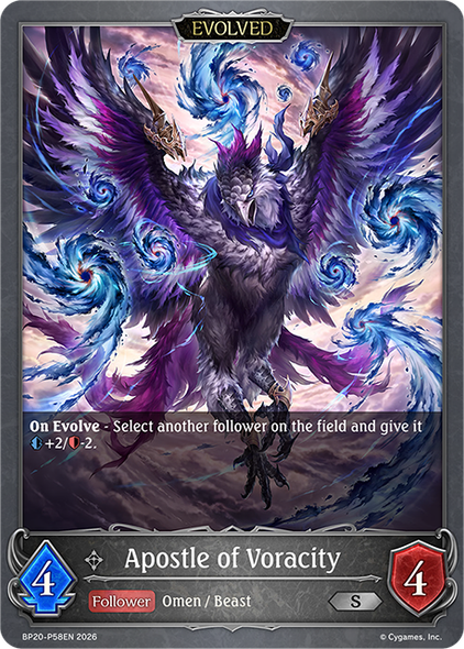 [BP20-P58EN](PS) Apostle of Voracity (Evolved) (Premium Foil)