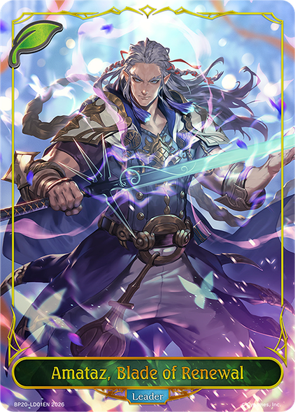 [BP20-LD01EN](LD) Amataz, Blade of Renewal (Leader)