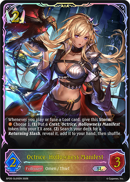[BP20-SL05EN](SL) Octrice, Hollowness Manifest (Super Legendary)
