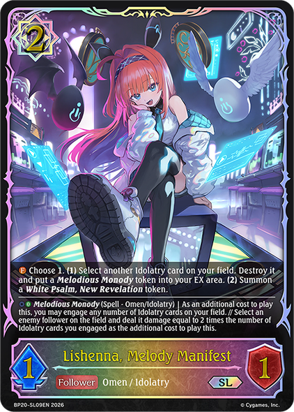 [BP20-SL09EN](SL) Lishenna, Melody Manifest (Super Legendary)