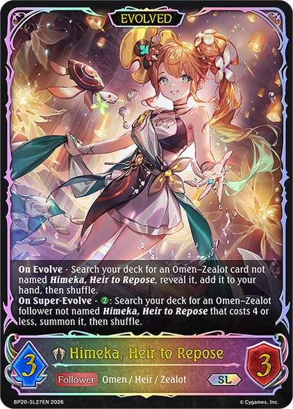 [BP20-SL27EN](SL) Himeka, Heir to Repose (Evolved) (Super Legendary)