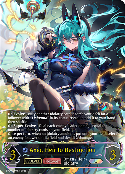 [BP20-U04EN](U) Axia, Heir to Destruction (Evolved) (Ultimate Foil)