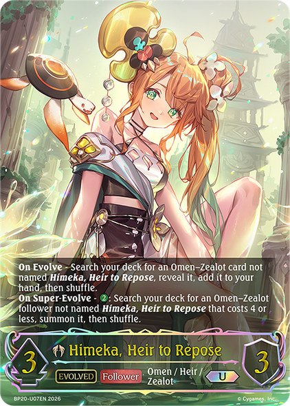 [BP20-U07EN](U) Himeka, Heir to Repose (Evolved) (Ultimate Foil)