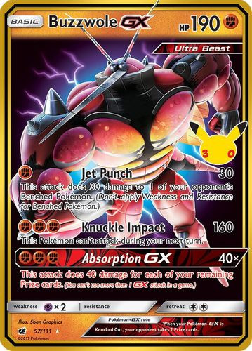 |10-SM-04|[CIN-057/111](CC) Buzzwole GX {30th Classic Collection} {Holo}