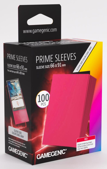 Gamegenic Prime Card Sleeves (100Pk) Red