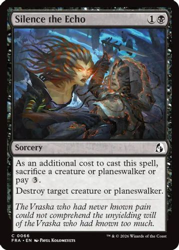 [FRA-0066](C) Silence the Echo (Foil)