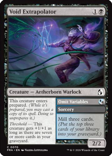 [FRA-0070](C) Void Extrapolator // Omit Variables (Foil)