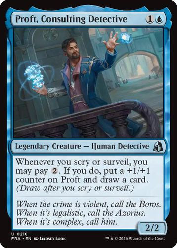 [FRA-0218](U) Proft, Consulting Detective (Foil)
