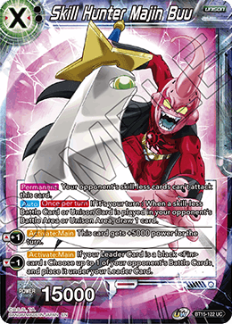 BT15-122UC Skill Hunter Majin Buu (Prerelease Stamped)