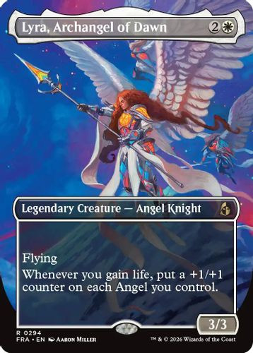 [FRA-0294](R) Lyra, Archangel of Dawn (Borderless)