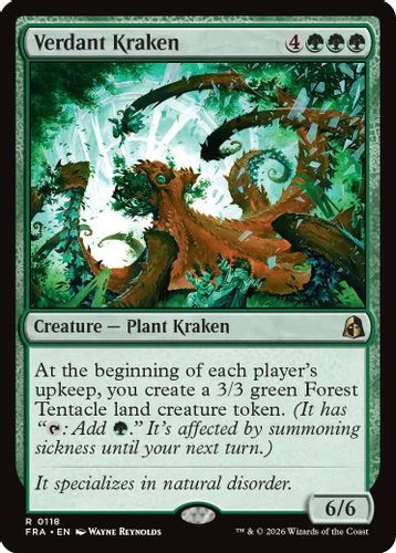 [FRA-0118](R) Verdant Kraken (Foil)