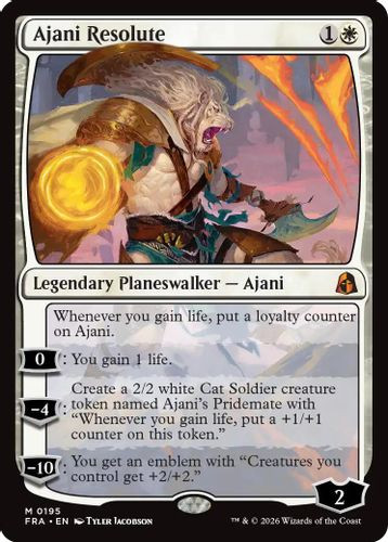 [FRA-0195](M) Ajani Resolute (Foil)