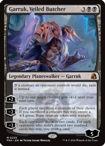 [FRA-0229](M) Garruk, Veiled Butcher (Foil)