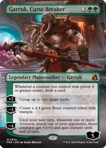 [FRA-0314](M) Garruk, Curse Breaker (Borderless) (Foil)