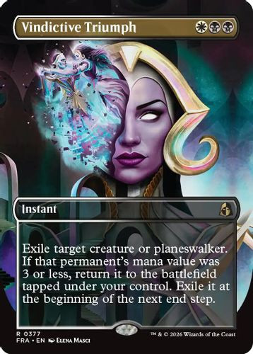 [FRA-0377](R) Vindictive Triumph (Borderless) (Foil)