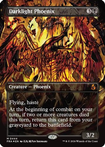 [FRA-0444](M) Darklight Phoenix (Borderless) (Foil)