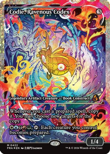 [FRA-0422](M) Codie, Ravenous Codex (Showcase) (Fracture Foil)
