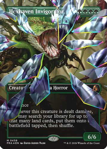 [FRA-0458](M) Hexhaven Invigorator (Borderless) (Facet Foil)