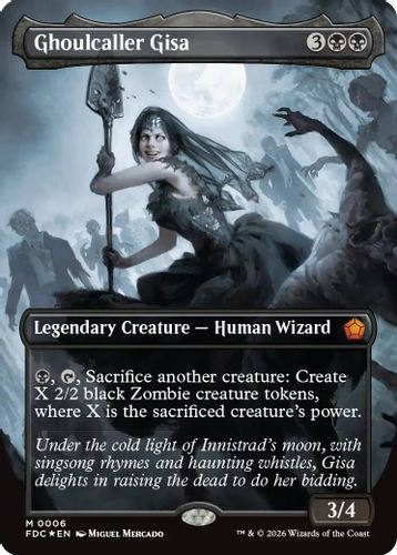 [FDC-0006](M) Ghoulcaller Gisa (Borderless) (Foil)