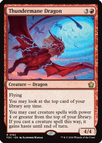 [FDC-0182](R) Thundermane Dragon