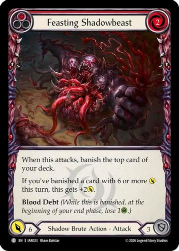 [FAB22 1st][IAR-023](C) Feasting Shadow Beast (Red)