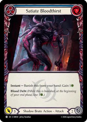 [FAB22 1st][IAR-034](C) Satiate Bloodthirst (Blue)