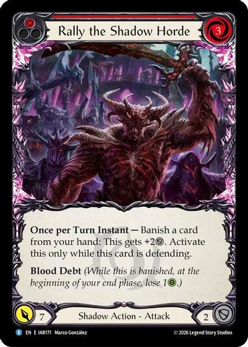 [FAB22 1st][IAR-171](R) Rally the Shadow Horde (Red)