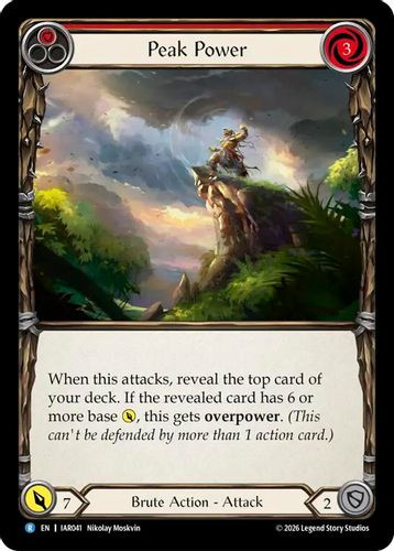[FAB22 1st][IAR-041](R) Peak Power (Red) (Rainbow Foil)