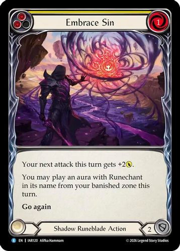 [FAB22 1st][IAR-120](R) Embrace Sin (Rainbow Foil)