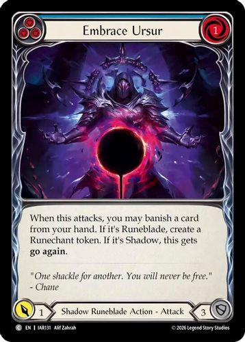 [FAB22 1st][IAR-131](C) Embrace Ursur (Blue) (Rainbow Foil)