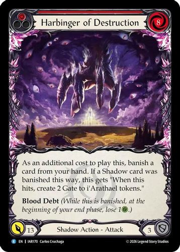[FAB22 1st][IAR-170](R) Harbinger of Destruction (Rainbow Foil)