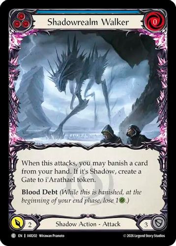 [FAB22 1st][IAR-202](C) Shadowrealm Walker (Blue) (Rainbow Foil)
