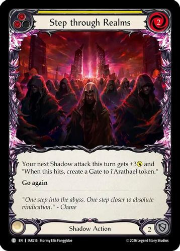 [FAB22 1st][IAR-216](C) Step through Realms (Yellow) (Rainbow Foil)