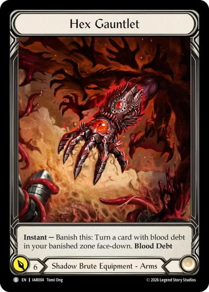 [FAB22 1st][IAR-004](B) Hex Gauntlet (Extended Art) (Cold Foil)