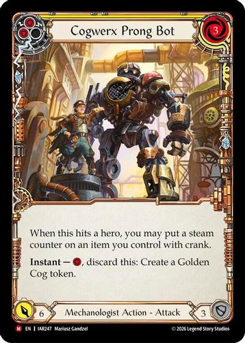 [FAB22 1st][IAR-247](M) Cogwerx Prong Bot (Extended Art) (Rainbow Foil)