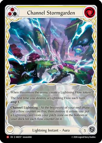 [FAB22 1st][IAR-257](M) Channel Stormgarden (Extended Art) (Cold Foil)