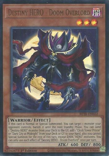 [BETB-EN022] Destiny HERO - Doom Overlord (Ultra Rare) <1st>