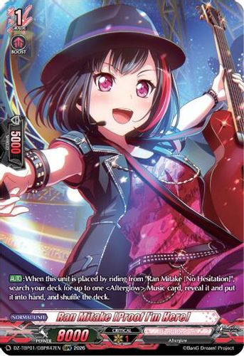 [DZ-TBP01/GBPR47EN](GBPR) Ran Mitake [Proof I'm Here] (GBPR)