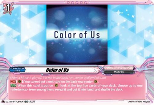 [DZ-TBP01/060EN](RR) Color of Us