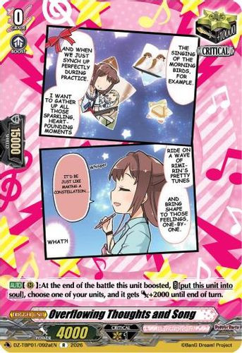 [DZ-TBP01/092aEN](R) Overflowing Thoughts and Song