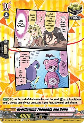 [DZ-TBP01/092eEN](R) Overflowing Thoughts and Song