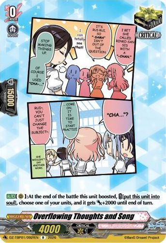 [DZ-TBP01/092fEN](R) Overflowing Thoughts and Song