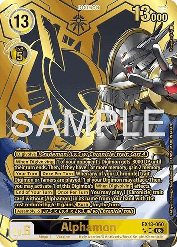 [EX13-060](UR) Alphamon (2 Star Alternate Art) (Foil)