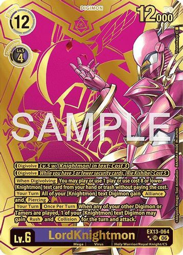 [EX13-064](SR) LordKnightmon (2 Star Alternate Art) (Foil)