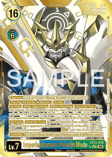 [EX13-076](SEC) Imperialdramon: Paladin Mode (2 Star Alternate Art) (Foil)