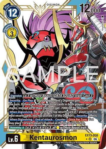 [EX13-036](SR) Kentaurosmon (1 Star Alternate Art) (Foil)