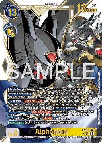 [EX13-060](UR) Alphamon (1 Star Alternate Art) (Foil)