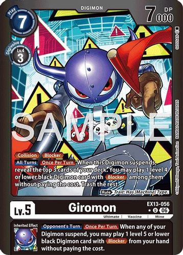 [EX13-056](U) Giromon (1 Star Color Frame) (Foil)