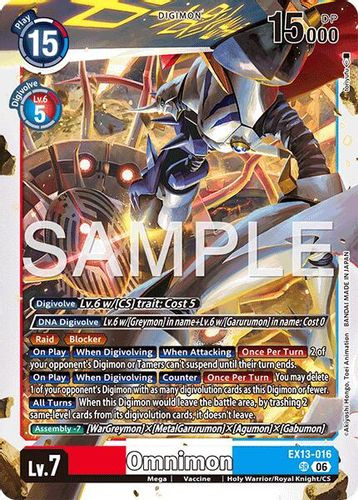 [EX13-016](SR) Omnimon (Foil)