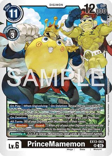 [EX13-063](SR) PrinceMamemon (Foil)